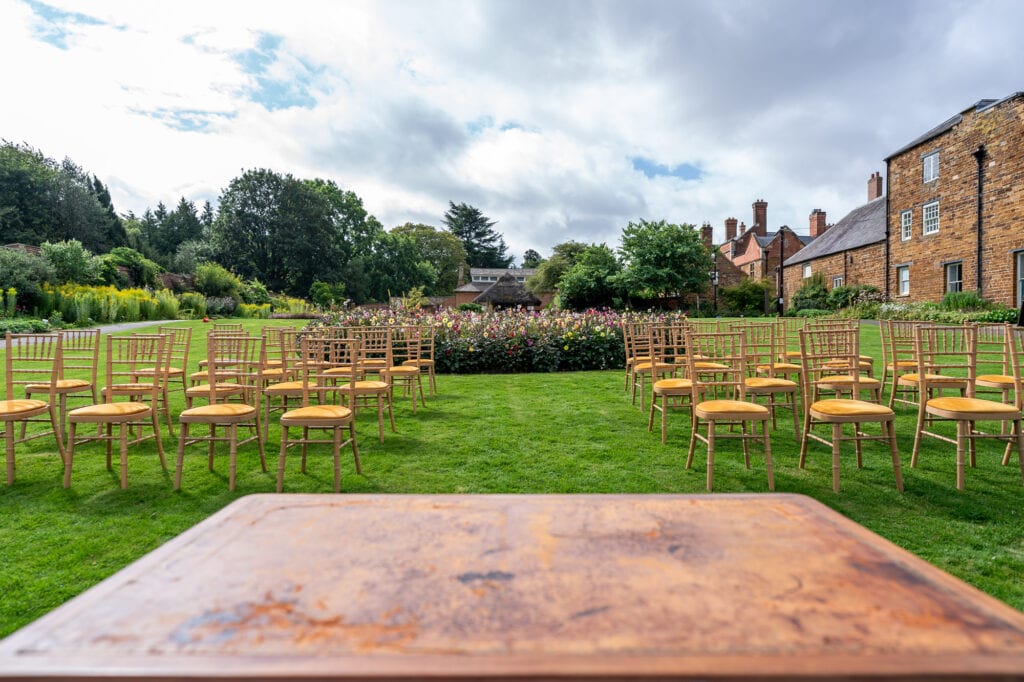 The Walled Garden holds outside ceremonies at Delapre Abbey, Northampton