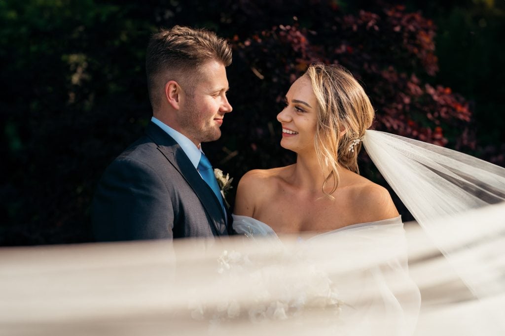great barn bride and groom